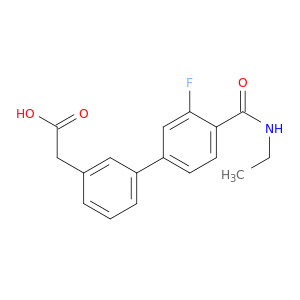 {3-[4-(Ethylcarbamoyl)-3-fluorophenyl]phenyl}acetic acid