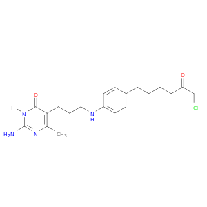 4(3H)-Pyrimidinone,2-amino-5-[3-[[4-(6-chloro-5-oxohexyl)phenyl]amino]propyl]-6-methyl-