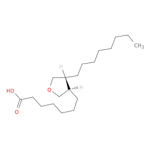 3-Furanheptanoic acid,tetrahydro-4-octyl-, (3R-trans)- (9CI)