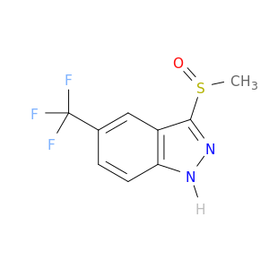 1H-Indazole, 3-(methylsulfinyl)-5-(trifluoromethyl)-