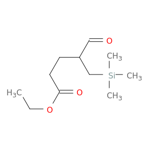 Pentanoic acid, 4-formyl-5-(trimethylsilyl)-, ethyl ester