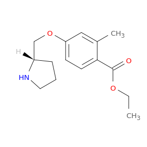 Benzoic acid, 2-methyl-4-[(2S)-2-pyrrolidinylmethoxy]-, ethyl ester