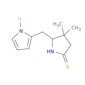 2-Pyrrolidinethione, 4,4-dimethyl-5-(1H-pyrrol-2-ylmethyl)-