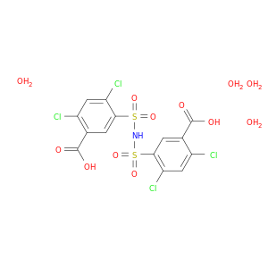 Benzoic acid, 3,3'-[iminobis(sulfonyl)]bis[4,6-dichloro-, tetrahydrate