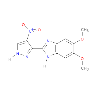 1H-Benzimidazole, 5,6-dimethoxy-2-(4-nitro-1H-pyrazol-3-yl)-