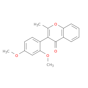 4H-1-Benzopyran-4-one, 3-(2,4-dimethoxyphenyl)-2-methyl-