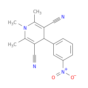 3,5-Pyridinedicarbonitrile, 1,4-dihydro-1,2,6-trimethyl-4-(3-nitrophenyl)-