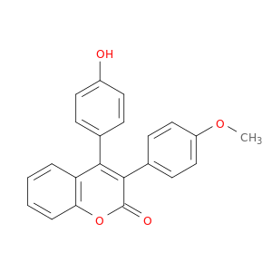 4-(4-羟基苯基)-3-(4-甲氧基苯基)-2H-1-苯并吡喃-2-一