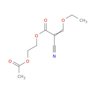 2-Propenoic acid, 2-cyano-3-ethoxy-, 2-(acetyloxy)ethyl ester