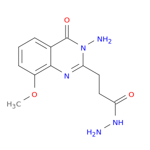 2-Quinazolinepropanoicacid, 3-amino-3,4-dihydro-8-methoxy-4-oxo-, hydrazide
