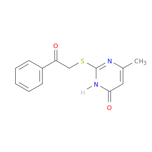 6-methyl-2-phenacylsulfanyl-1H-pyrimidin-4-one