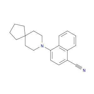 1-Naphthalenecarbonitrile, 4-(8-azaspiro[4.5]dec-8-yl)-