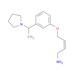 2-Buten-1-amine, 4-[3-[1-(1-pyrrolidinyl)ethyl]phenoxy]-, (Z)-
