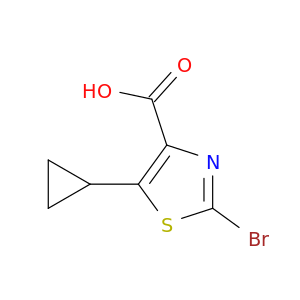 2-溴-5-环丙基噻唑-4-甲酸