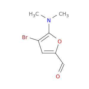 2-Furancarboxaldehyde, 4-bromo-5-(dimethylamino)-