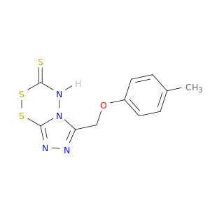 [1,2,4]Triazolo[3,4-c]-1,2,4,5-dithiadiazine-3(4H)-thione, 6-[(4-methylphenoxy)methyl]-