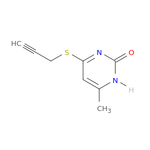 2(1H)-Pyrimidinone, 6-methyl-4-(2-propynylthio)-