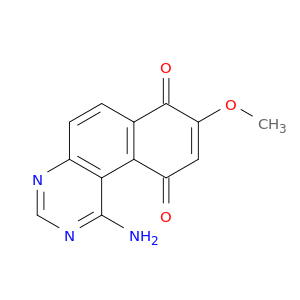 Benzo[f]quinazoline-7,10-dione, 1-amino-7,10-dihydro-8-methoxy-
