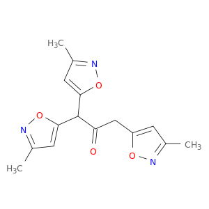 2-Propanone, 1,1,3-tris(3-methyl-5-isoxazolyl)-