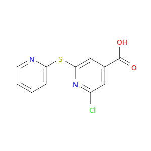 2-氯-6-(吡啶-2-基硫烷基)吡啶-4-羧酸