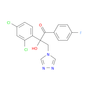 2-(2,4-DICHLOROPHENYL)-1-(4-FLUOROPHENYL)-2-HYDROXY-3-(4H-1,2,4-TRIAZOL-4-YL)-1-PROPANONE