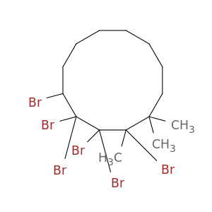 Cyclododecane, hexabromotrimethyl-