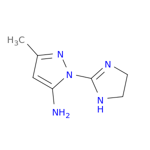 1H-Pyrazol-5-amine, 1-(4,5-dihydro-1H-imidazol-2-yl)-3-methyl-