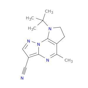 6H-Pyrazolo[1,5-a]pyrrolo[3,2-e]pyrimidine-3-carbonitrile,8-(1,1-dimethylethyl)-7,8-dihydro-5-methyl-