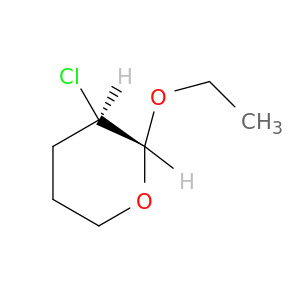 2H-Pyran, 3-chloro-2-ethoxytetrahydro-, trans-