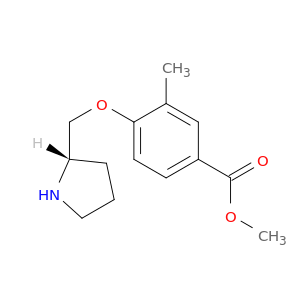 Benzoic acid, 3-methyl-4-[(2S)-2-pyrrolidinylmethoxy]-, methyl ester