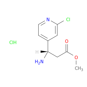Methyl (3S)-3-Amino-3-(2-chloropyridin-4-yl)propanoate Hydrochloride