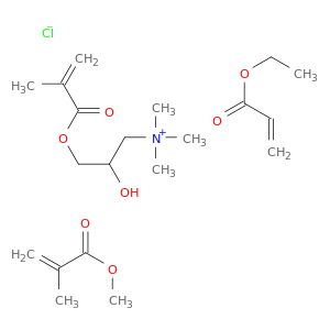 1-丙氨酸,2-羟基-N,N,N-三甲基-3-[(2-甲基-1-氧代-2-丙烯-1-基)氧]-,氯化物(1：1),聚合物与乙基2-丙酸盐和2-甲基-2-丙酸甲酯