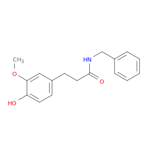Benzenepropanamide, 4-hydroxy-3-methoxy-N-(phenylmethyl)-