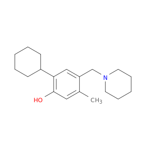 Phenol,2-cyclohexyl-5-methyl-4-(1-piperidinylmethyl)-