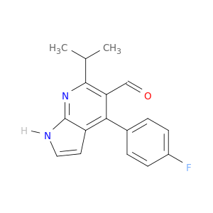 4-(4-氟苯基)-6-(1-甲基乙基)-1H-吡咯,[2,3-B]吡啶-5-羧醛