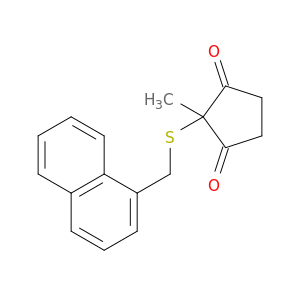 1,3-Cyclopentanedione, 2-methyl-2-[(1-naphthalenylmethyl)thio]-