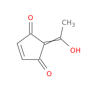 4-Cyclopentene-1,3-dione, 2-(1-hydroxyethylidene)-