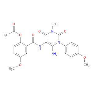 Benzamide,2-(acetyloxy)-N-[6-amino-1,2,3,4-tetrahydro-1-(4-methoxyphenyl)-3-methyl-2,4-dioxo-5-pyrimidinyl]-5-methoxy-