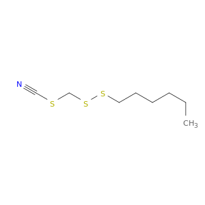 Thiocyanic acid, (hexyldithio)methylene ester