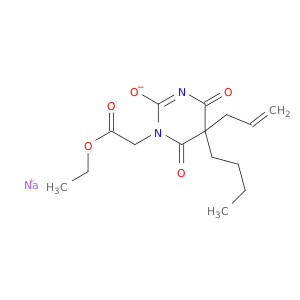 SODIUM 5-BUTYL-1-(ETHOXYCARBONYLMETHYL)-4,6-DIOXO-5-PROP-2-ENYL-PYRIMIDIN-2-OLATE