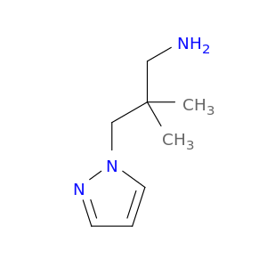 2,2-dimethyl-3-(1H-pyrazol-1-yl)propan-1-amine