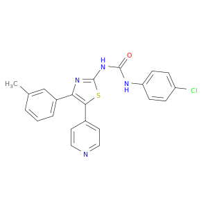 N-(4-CHLOROPHENYL)-N'-[4-(3-METHYLPHENYL)-5-(4-PYRIDINYL)-2-THIAZOLYL]-UREA