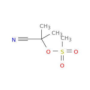 Propanenitrile, 2-methyl-2-[(methylsulfonyl)oxy]-