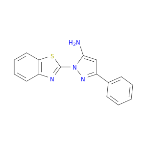1H-Pyrazol-5-amine, 1-(2-benzothiazolyl)-3-phenyl-