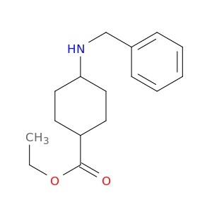 Cyclohexanecarboxylic acid, 4-[(phenylmethyl)amino]-, ethyl ester