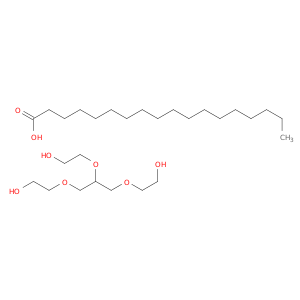 2-[1,3-bis(2-hydroxyethoxy)propan-2-yloxy]ethanol; octadecanoic acid