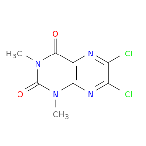 2,4(1H,3H)-Pteridinedione, 6,7-dichloro-1,3-dimethyl-