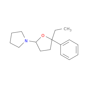 Pyrrolidine, 1-(5-ethyltetrahydro-5-phenyl-2-furanyl)-