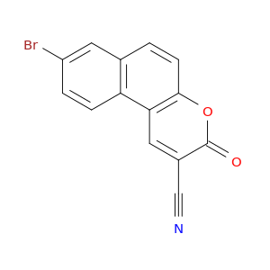 3H-Naphtho[2,1-b]pyran-2-carbonitrile, 8-bromo-3-oxo-