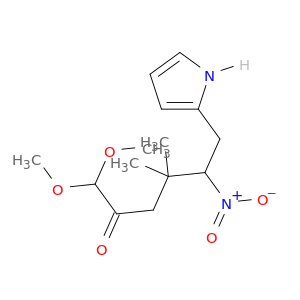 2-Hexanone, 1,1-dimethoxy-4,4-dimethyl-5-nitro-6-(1H-pyrrol-2-yl)-